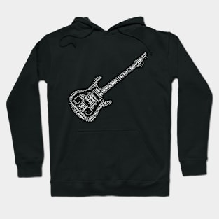 Scottish Bands In Guitar Word Cloud Hoodie